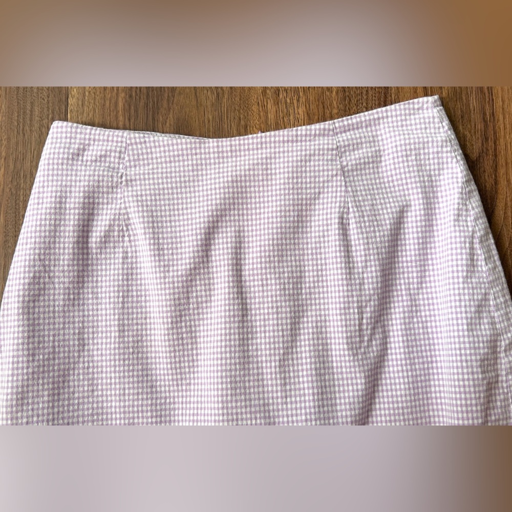 VTG 90s JG Hook Pastel Gingham Skirt Built-In Shorts Preppy Coquette Twee Y2K M - Picture 4 of 11